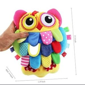 Colorful Owl Plush Toy for babies/toddlers